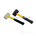 rubber hammer with fibreglass hammer